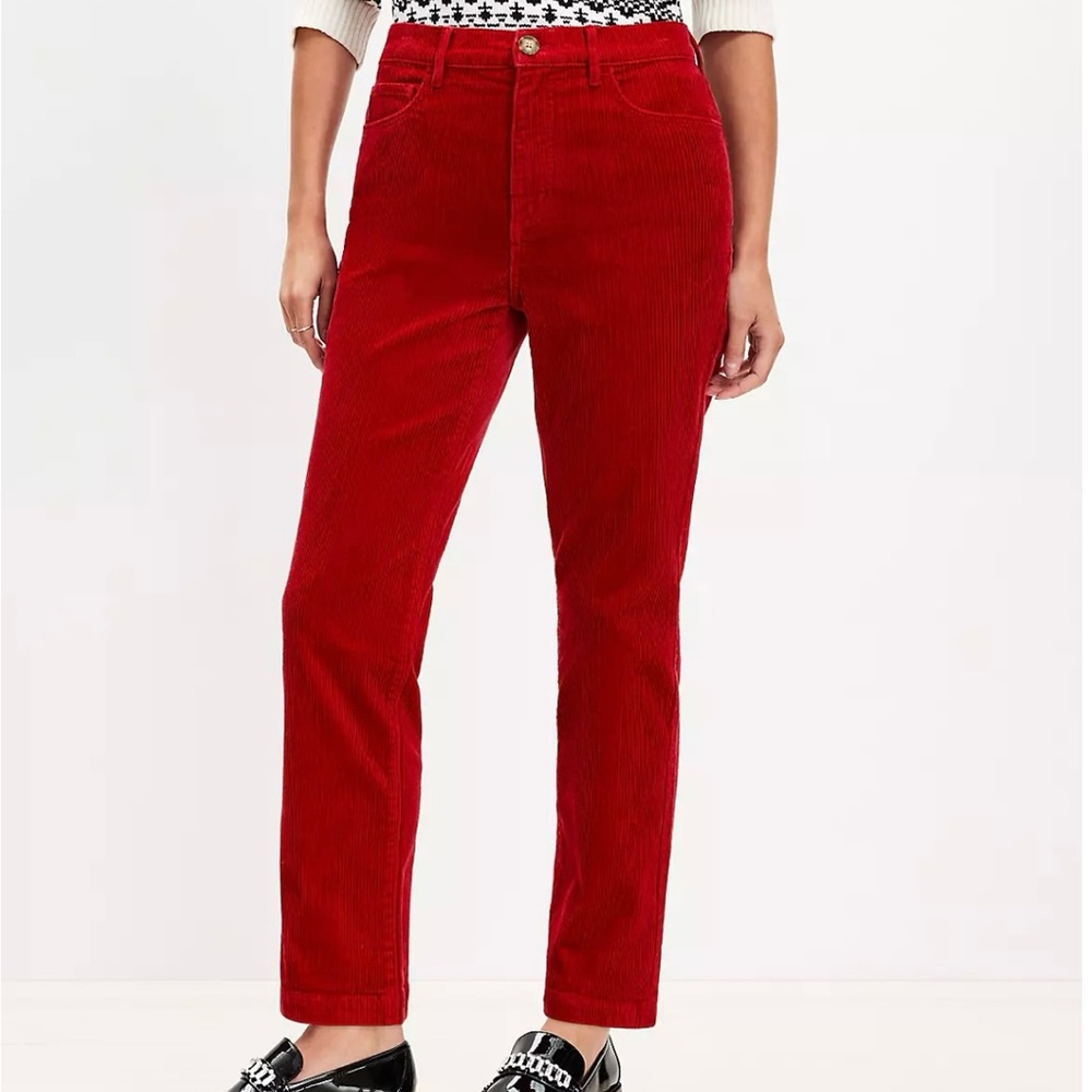 Loft size 12 red jeans